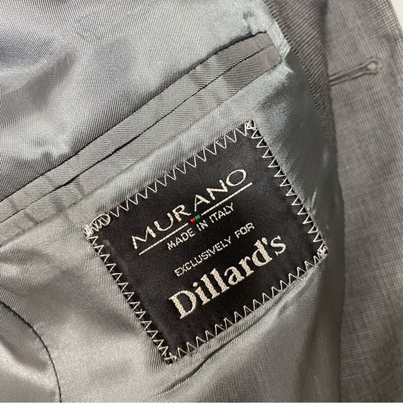 Murano Wool Jacket Blazer Gray Made in Italy 42R 3 button Closure Sports… - Picture 2 of 16
